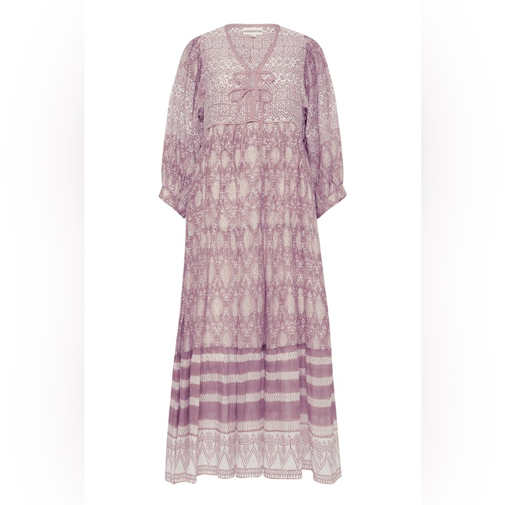 Bohemian Purple Maxi Dress -daughters of India. Jasmine Maxi Dress